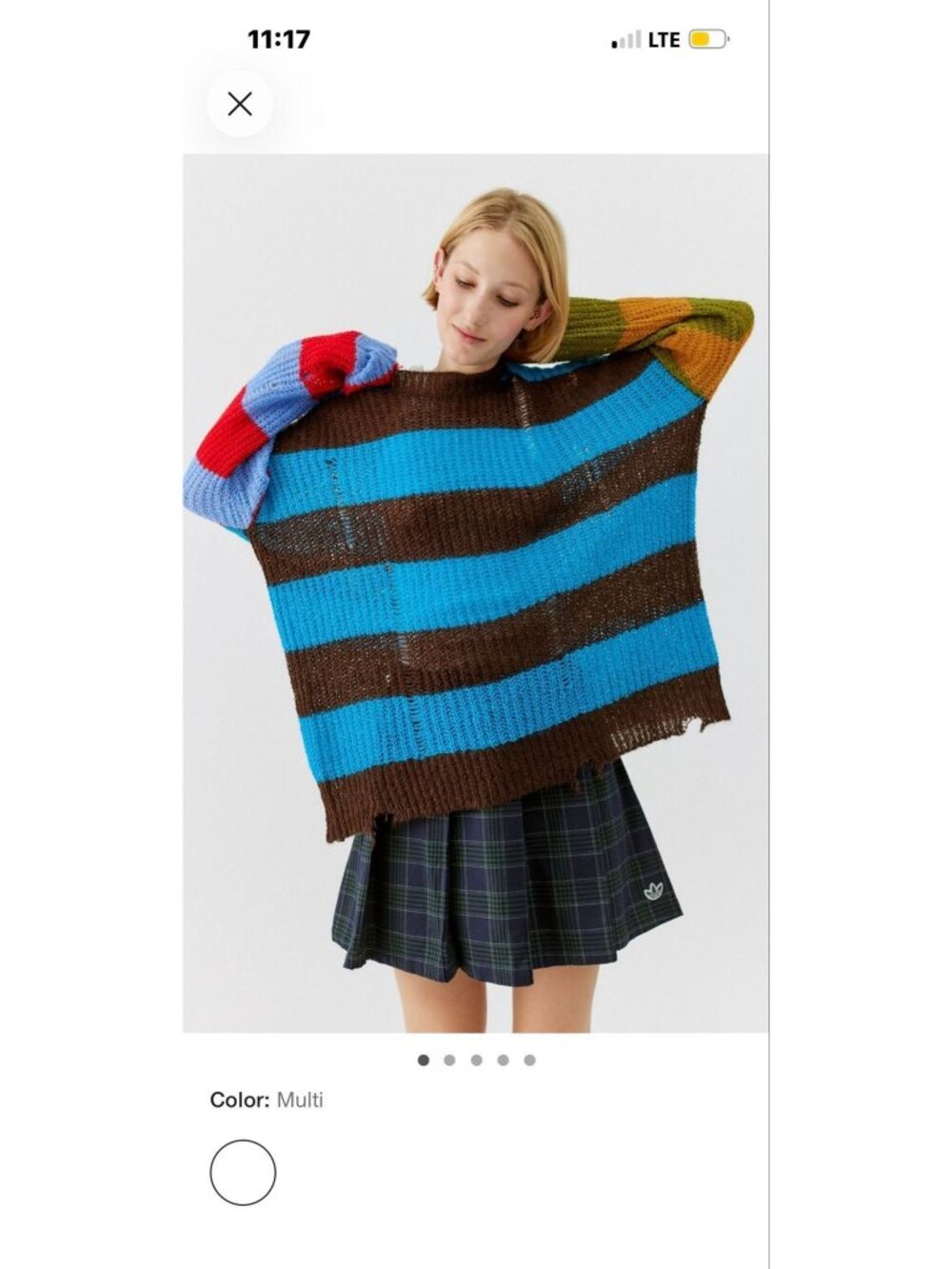 Urban Outfitters Alston Distressed Sweater S Oversized